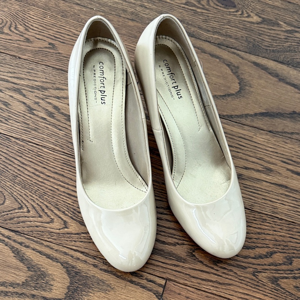 Comfort Plus by Predictions Women's Beige Heels